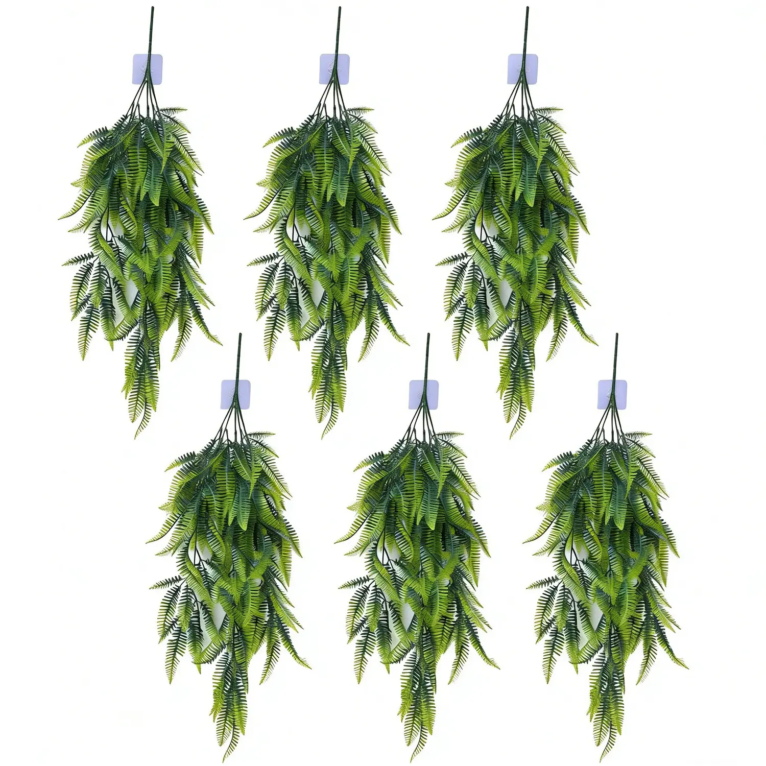 6pcs Artificial Hanging Plants, 29.5 Inch Fake Ivy, Persian Grass Vine Ferns, Indoor Outdoor Wall Decor, Artificial Faux Greenery, Evergreen Faux Plants, Home Decoration Accessories