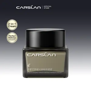 CARSLAN Black Magnet Moisturizing Primer Cream Makeup Grip 2IN1 Moisturizer Hydrating Face Primer  24H Locked Makeup With Hyaluronic Acid Vitamin E