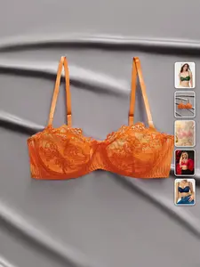 MEAUS Sexy Lace Lingerie Set Sheer Patchwork Romantic Date Night