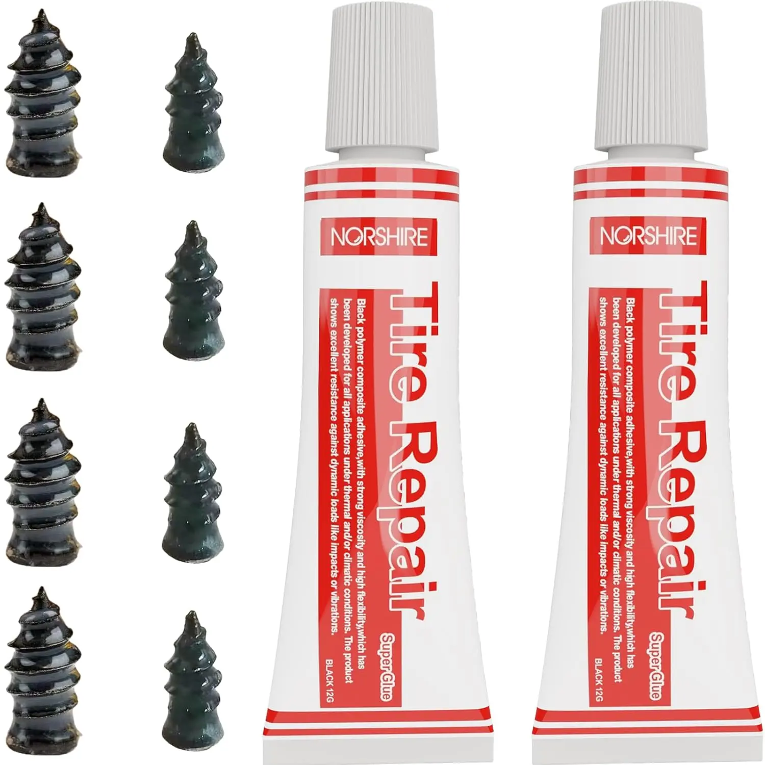Repair Nail,Self-Tapping Screw, Repair Kits, Screw Plug Tire, Repair Rubber Nail Tire, Fix Tire, Suitable for Car, Motorcycle, ATV, Jeep, Truck, Tractor Puncture Repair Repair