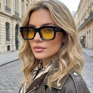 Vintage Oversized Sunglasses, Tinted Lens Glasses, Trendy Casual Style for All Seasons, Perfect for Daily Wear & Outdoors, Fashion Accessory