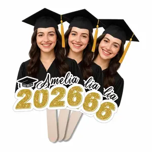 2026 Graduation Custom Big Head Cutout, Personalized Face on Stick Photo Prop, Senior Party Celebration School Events Decor