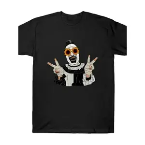 100% Cotton Art The Clown Terrifier 2 Graphic T-Shirt For Horror Fans - Premium Cotton Short Sleeve Tee With Stunning Digital Print For Men Women And Streetwear Enthusiasts T-Shirt For Men and Women
