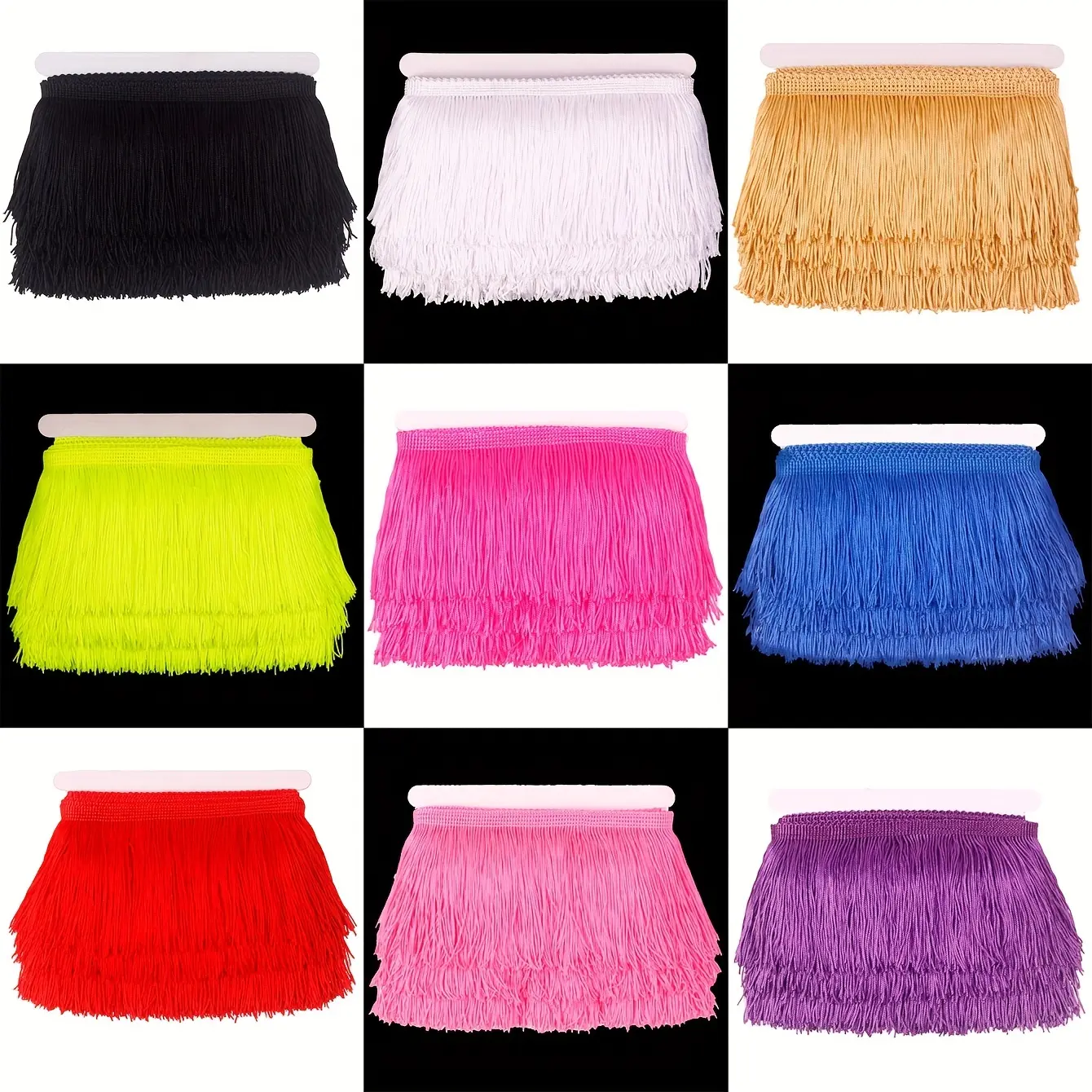 10 Yards Extra-Long Sewing Fringe Trim - Intricately Designed 4-Inch Wide Tassel for DIY Craft, Clothing, and Dress Decoration - 360 Inches Long, Perfect for Fashion Designers and Craft Enthusiasts