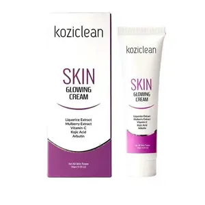 Koziclean Skin Glowing Cream for the Face and Skin Brightening Hydrating Clean Non Toxic Formula for all Skin Types Including Sensitive Skin