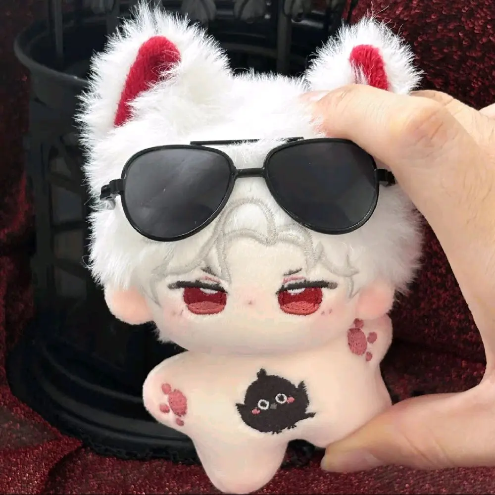 Love and Deepspace Sylus 10cm Plush Doll with Sunglasses Adorable Soft Cotton Character from Series Perfect for Cuddling or Display