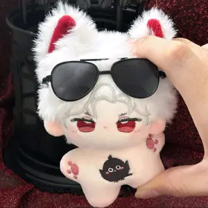 Love and Deepspace Sylus 10cm Plush Doll with Sunglasses Adorable Soft Cotton Character from Series Perfect for Cuddling or Display