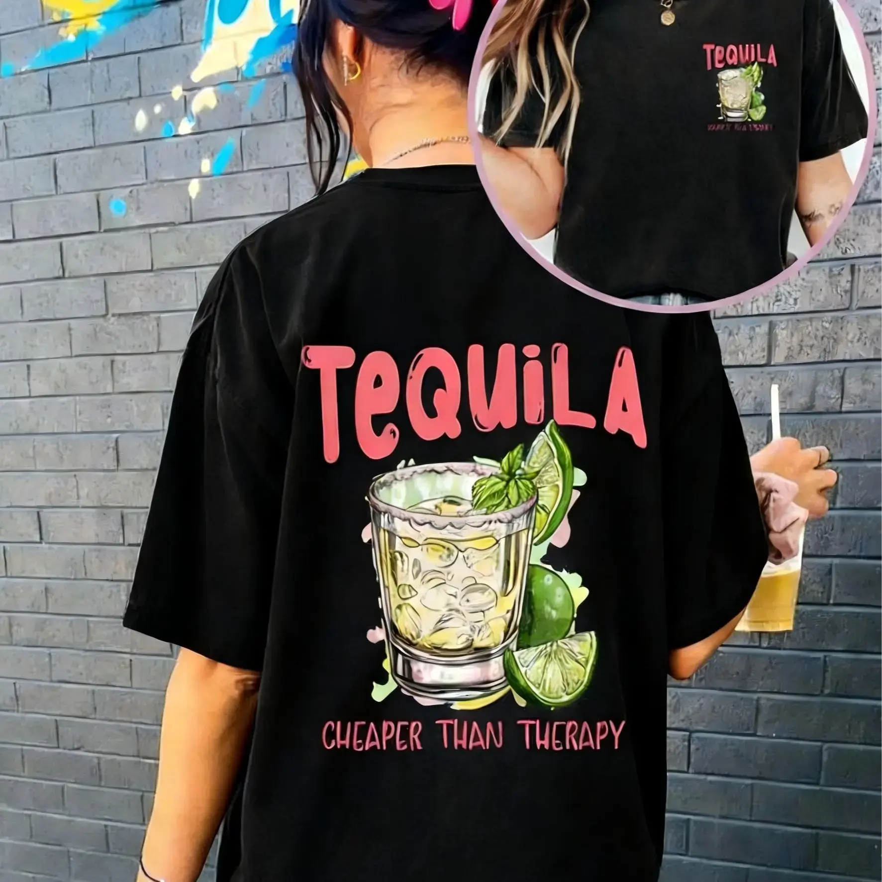 Tequila Shirt Funny Drinking Tee Gift For Tequila Lover Cheaper Than Therapy Tshirt Summer Day Drinking Shirt