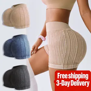 TCVC Woman 's soild color textured gym shorts ,casual comfy breathable skinny  shorts far ,tight fitteor yoga gym workout running ,ladies sportswear for Spring & Summer ,gym  excise,activewed athleisure shorts