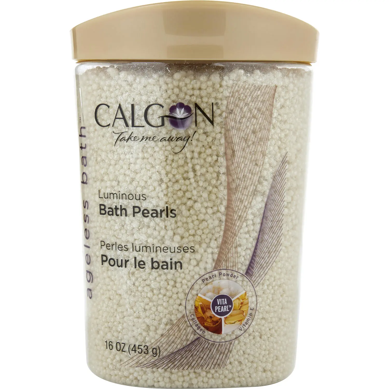 Calgon By Coty Ageless Renewing Bath Pearls For Women