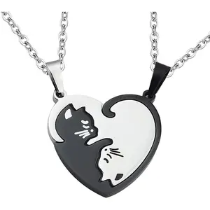 Anniversary Christmas  for  Husband Wife -  Friendship Necklace for 2 Girls Boys Matching Necklaces for   Sisters  Boyfriend Girlfriend