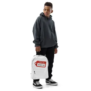 PWU Water-Resistant Polyester Backpack with Separate Laptop Compartment, Hidden Back Pocket, and Padded Straps for Daily Use/Sports Activities