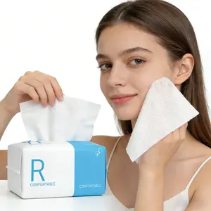 Disposable Face Towels, 1/2/4 Pack Face Towelettes for Washing & Drying, Soft Dry Wipes Facial Tissue for Travel, Camping, Home Hand Wipes and Other Outdoor Activities Use