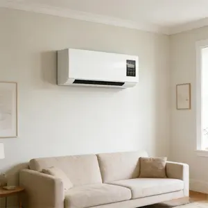 Household Wall Fan, Year-Round Air Circulation Solution, Compact Low-Profile Design, Super Quiet Operation For Bedroom Living Room Home Comfort