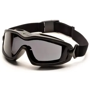 Pyramex V2G Plus Safety Goggle Black Frame Dual Gray Anti-Fog Lens