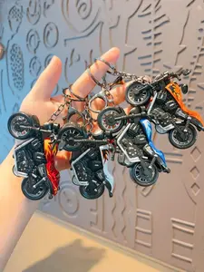 Creative Motorcycle Bag Keychain Alloy Bicycles Model Pendant, Durable & Stylish Accessory for Keys, Perfect Gift Idea for Cyclists
