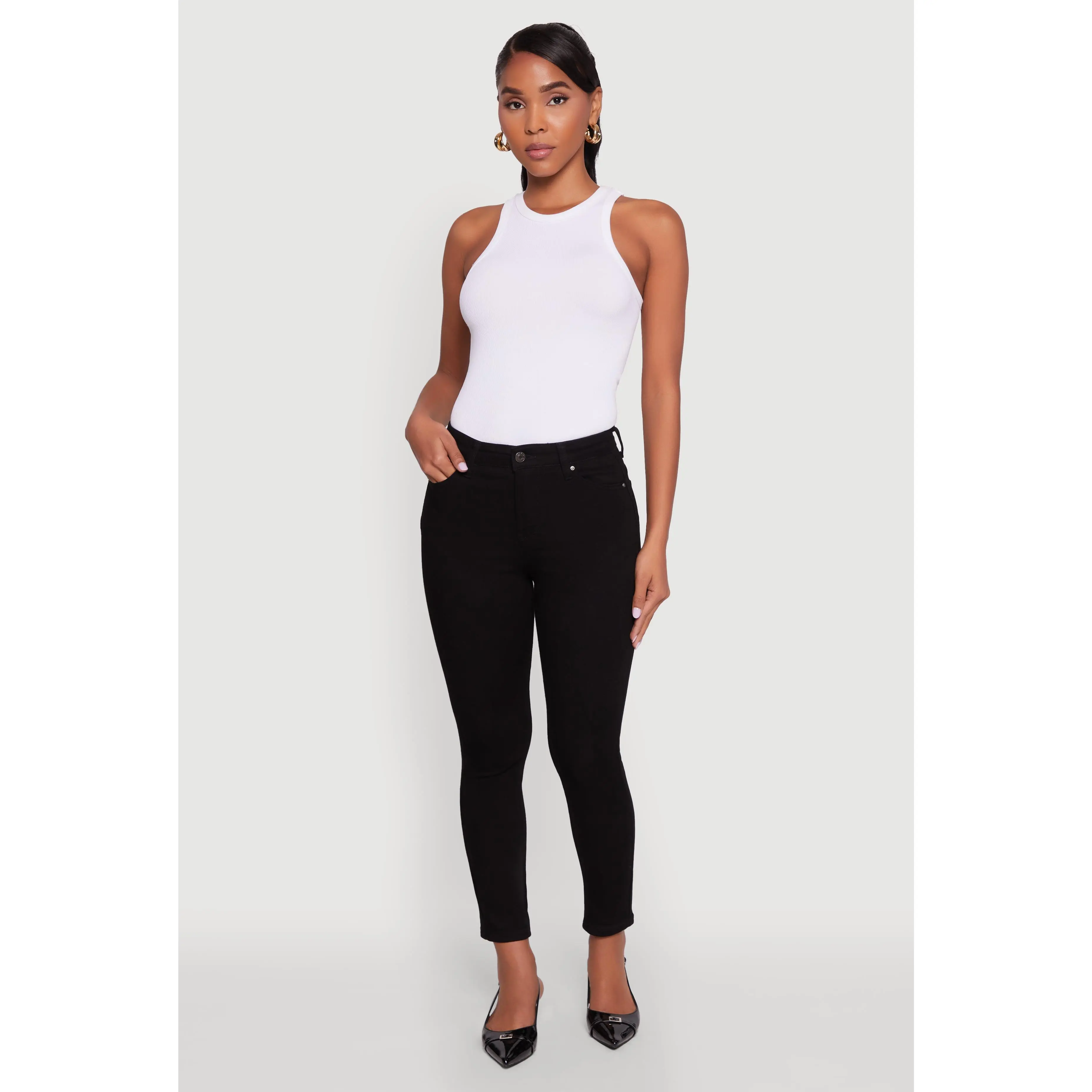 WAX Cropped Skinny Jeans