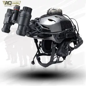 AQzxdc Tactical Helmet Set with Night Vision Model Signal Light Tactical Headset Outdoor CS War Game Cos Props