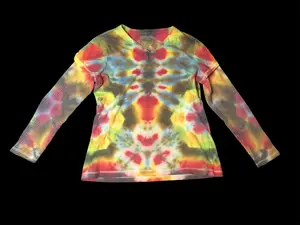 Danskin Now Women's XL Upcycled Tie Dye Long Sleeve Active Tee - Womenswear, Top Casual Fit