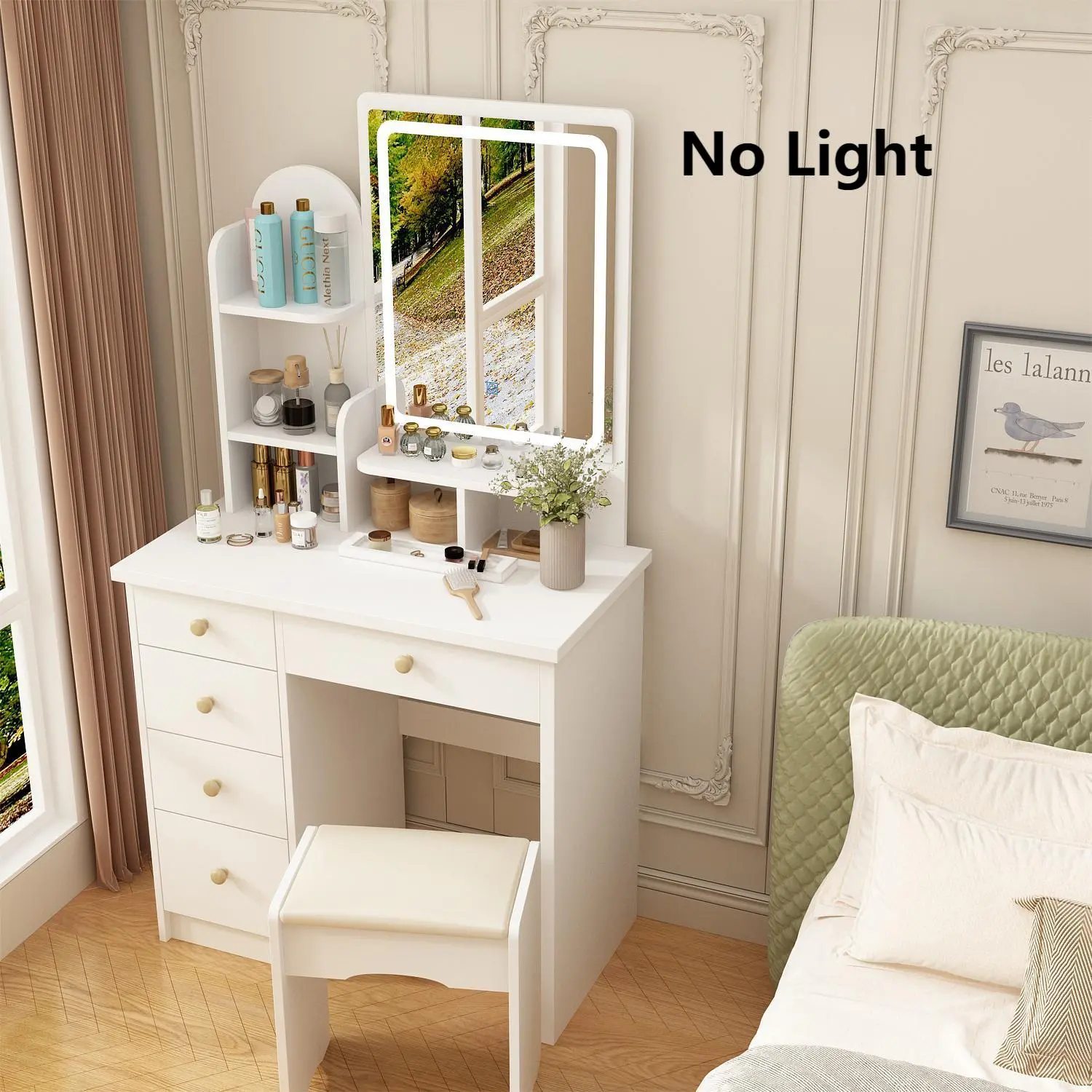 White Vanity no Light