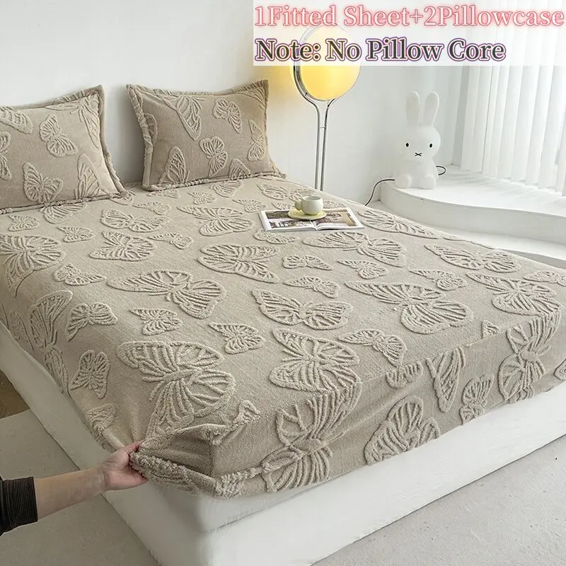 Premium Soft Bed Sheet Set, Fitted Sheet Set, Queen King Size Deep Pocket Mattress Protector, Fade Resistant, Durable Design, Hotel Quality Sheets, Bed Sheets Set, Bedding Sheet Set, Soft Comfy Bedding