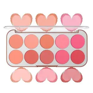 Blush Palette for Cheeks - Natural Look Smooth Face Blusher - Long-lasting Women Cheek Makeup Powder - Buildable Color Makeup Blushes Powder for All Skin Types