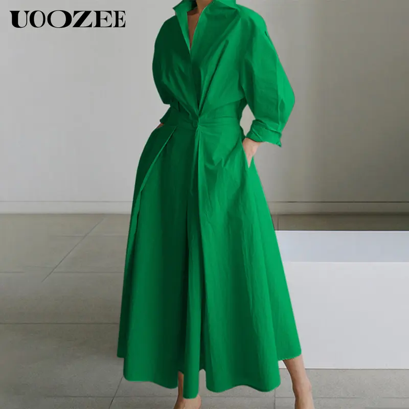 green emerald velvet dress Anthropologie Dress Womens 10 Green V Neck Tie Neck Long Sleeve A Line main image 1