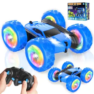 MIDIVIX 4WD Wheel Powered Remote Control Car, Outdoor Stunt Toy with Double-Sided Design, Upgraded USB-C, Modular Batteries, Birthday Gifts for Kids Ages 6-12, Wheel Powered Cars,SummerVibes,DealsForYouDays