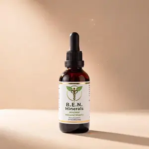B.E.N. Minerals Fulvic Liquid Trace Minerals Drops - Daily Mineral Supplement (1 Bottle)