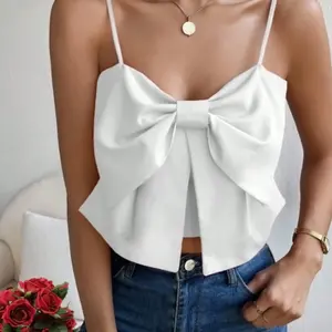 SHEIN Raffinéa Women’s Bow Front Cami Top – Holiday Partywear, Elegant Sleeveless Top, Chic Going Out Look for Summer Events