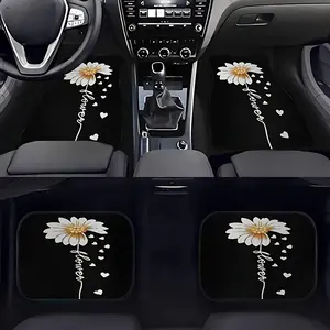 4Pcs, car floor mats have exquisite appearance with iconic car mats theme, perfect design personalized pattern, suitable for cars, trucks and SUVs, durable and easy to clean, universal in all seasons, very suitable for car enthusiasts decoration