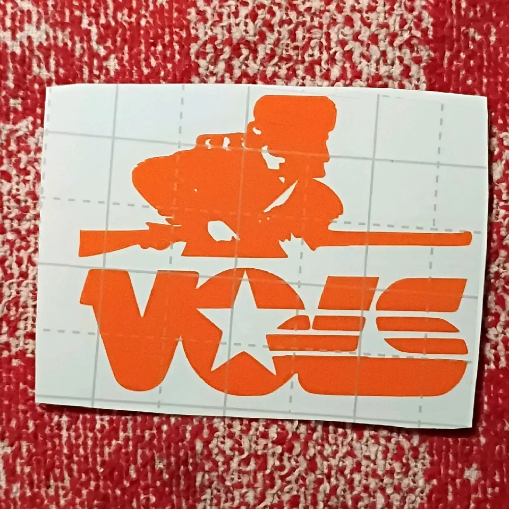 4" Old School Tennessee Vols Star Davy Crockett Logo Decal Sticker
