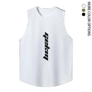 Men’s Fitness Tank Top — Lightweight Summer Outdoor Running Sleeveless Training T‑Shirt, Solid Color Breathable Sleeveless American Basketball Tank, Casual Beach Tank — Stylish Men’s Summer Muscle Tank — Breathable, Sweat-Wicking, Athletic Apparel