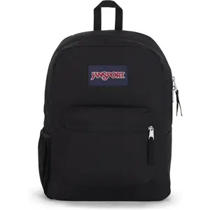 JanSport Cross Town Backpack - Simple Bag for Everyone with 1 Main Compartment, Front Utility Pocket - Premium Class Accessories - Black