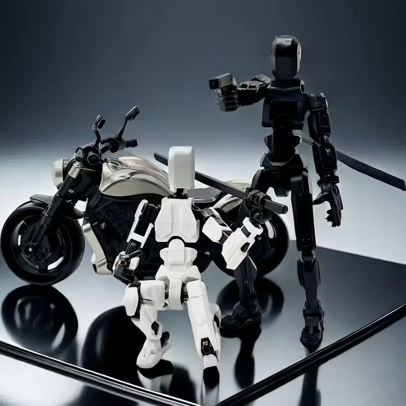 Figurine Moto Transformable – Version Q Avec Articulations – Alliage Zinc – Collection Et Déco – Cadeau