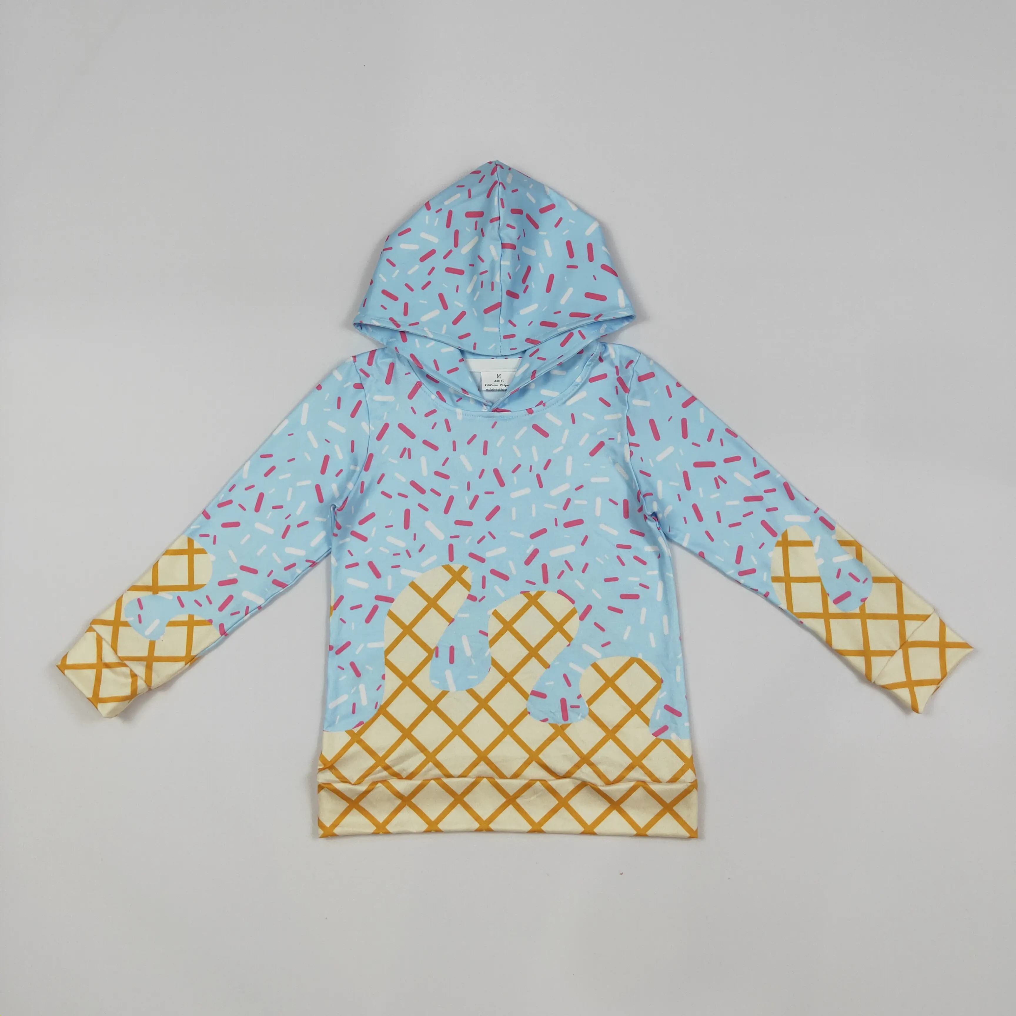 Baseball ice cream Kids Pullover Hoodie