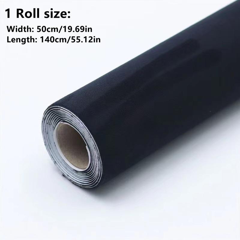 1 Roll Suede Fabric Wrap, Self-Adhesive Microfiber and Synthetic Suede Stretch Film Sticker for Car and Home Decorate