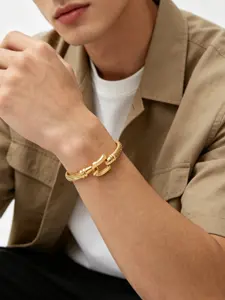 Vintage Twist Rope Bracelet, Twisted Bracelet, Stackable Elegant Link Bracelet, Unisex Plain Style Jewelry, Men Jewelry, All Seasons Accessory, Stackable Bracelets