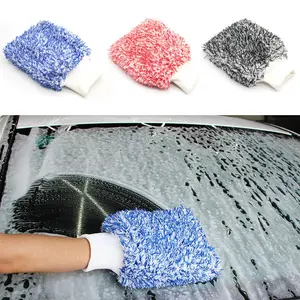 26x20cm Soft Car Cleaning Glove Ultra Soft Mitt Microfiber Madness Wash Mitt Easy To Dry Auto Detailing Car Wash Mitt