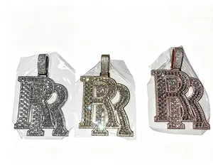 M2-8132 Retro Double Letter Hip Hop Pendant, Trendy Street Layering Accessory, Daily Outfit Matching Decor summerwins