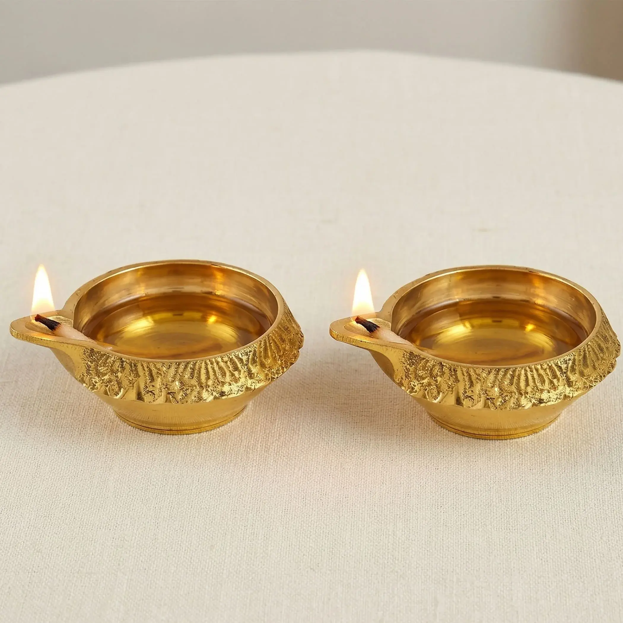 Sacred Kuber Brass Diya | Handcrafted Oil Lamp for Diwali, Puja, Housewarming | Symbol of Tradition & Devotion | Ideal Gift
