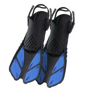 Diving Fins for Adults with High Toughness Soft PP Silicone Material 30% Speed Increase Safe Non Slip Sole Quick Adjust Side Buckles Durable Resistant Deformation