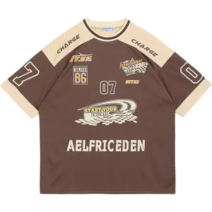 Aelfric Eden 90s Oversized T Shirts Unisex Grahpic Jersey Printed Casual Tees Streetwear Vintage Summer Top Tshirt