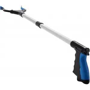 Grabber Reacher Tool, 32" Grabbers for Elderly, Lightweight Extra Long Handy Trash Claw Grabber, Mobility Aid Reaching Assist Tool for Trash Pick Up, Nabber, Litter Picker, Arm Extension (Blue)