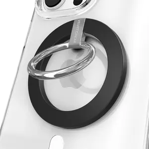Velvet Caviar Just Black MagSafe Grip Ring – Sleek Magnetic Phone Grip & Stand with Strong 1,600g Magnet