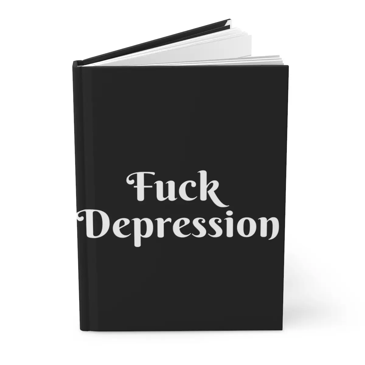 Conquer Depression" Hardcover Notebook Journal, Daily Reflection, Mental Health, Self-Care Diary, Inspiring Wellness Journal, 5.75"x7.5"