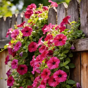 Mixed Petunia Seeds 800 Seeds for Planting, Long Blooming Easy Grow Flower Seeds for Hanging Baskets, Borders and Backyard Gardens