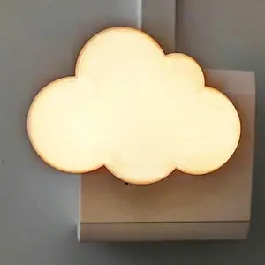 LED Night Light Plug Lamp Light Sensor Cloud Night Light Energy Saving Beautiful Night Lights For Adults Night Light White