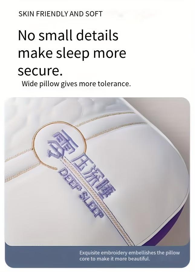 2-Piece 3D Breathable Soft Neck Pillows - All-Season Bedding Linen - Suitable for Home, Travel, Festival Gifting - Special Discount Available