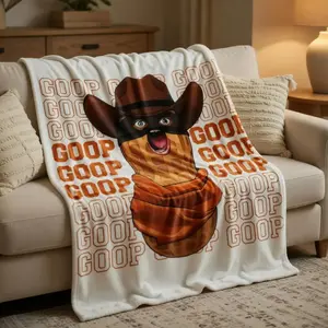 Arc Raiders The Burnt Peanut Goop Meme Blanket Lightweight Throw Blanket Flannel Fleece Microfiber Plush Bed Blanket Super Soft Blanket for All-Season Travel Camping Home Rug